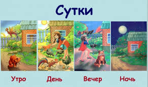Картинки: утро, день, вечер, ночь