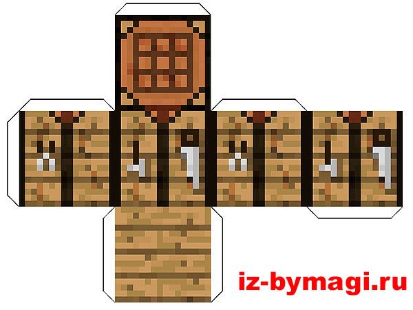 Майнкрафт из бумаги
