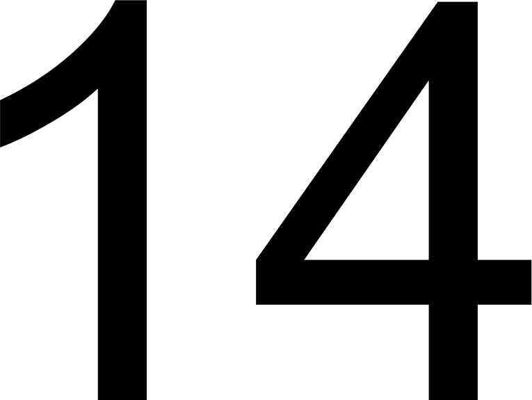 О числе 14