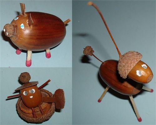 Поделки из желудей